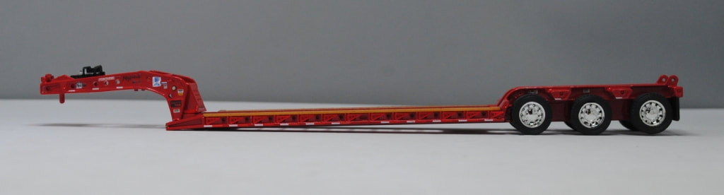 DCP GREY RED KENWORTH W900L 72 WILSON WHITE SPREAD AXLE PATRIOT TRAILER 60-1140